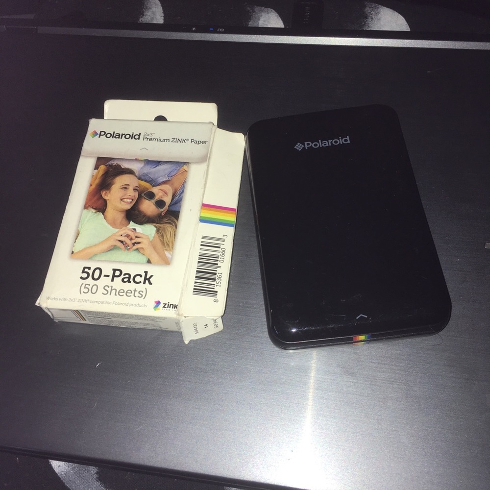 Zink zero ink Polaroid selfie printer and papers!